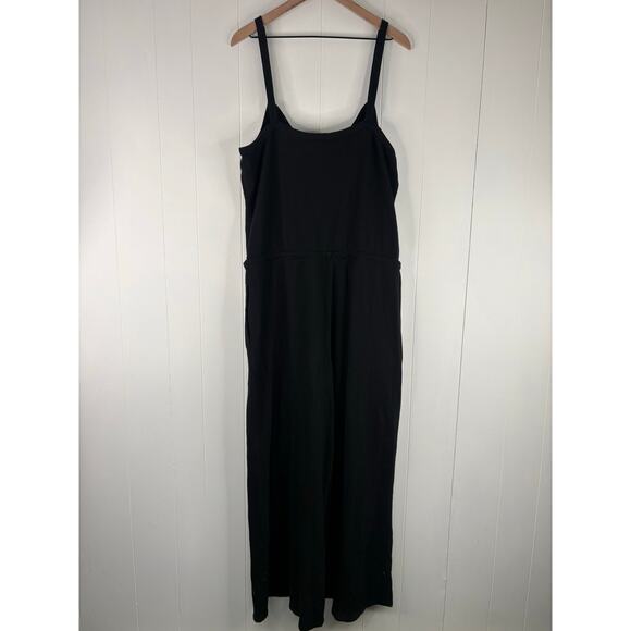 Universal Thread Leisure Studio French Terry Jumpsuit Black Large Black - Picture 7 of 9